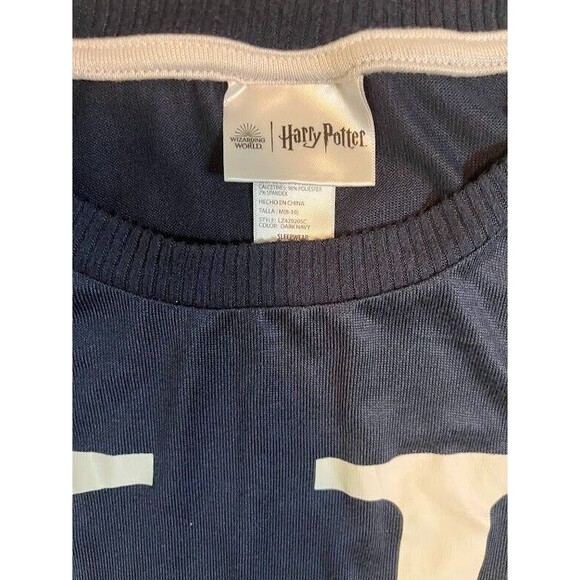 Harry Potter Blue Women's Cosplay Cozycore Pajama Top SZ M - Picture 3 of 4